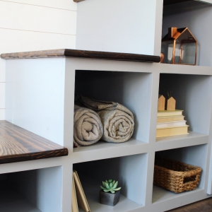 The Sprout from Mustard Seed Tiny Homes - staircase storage view