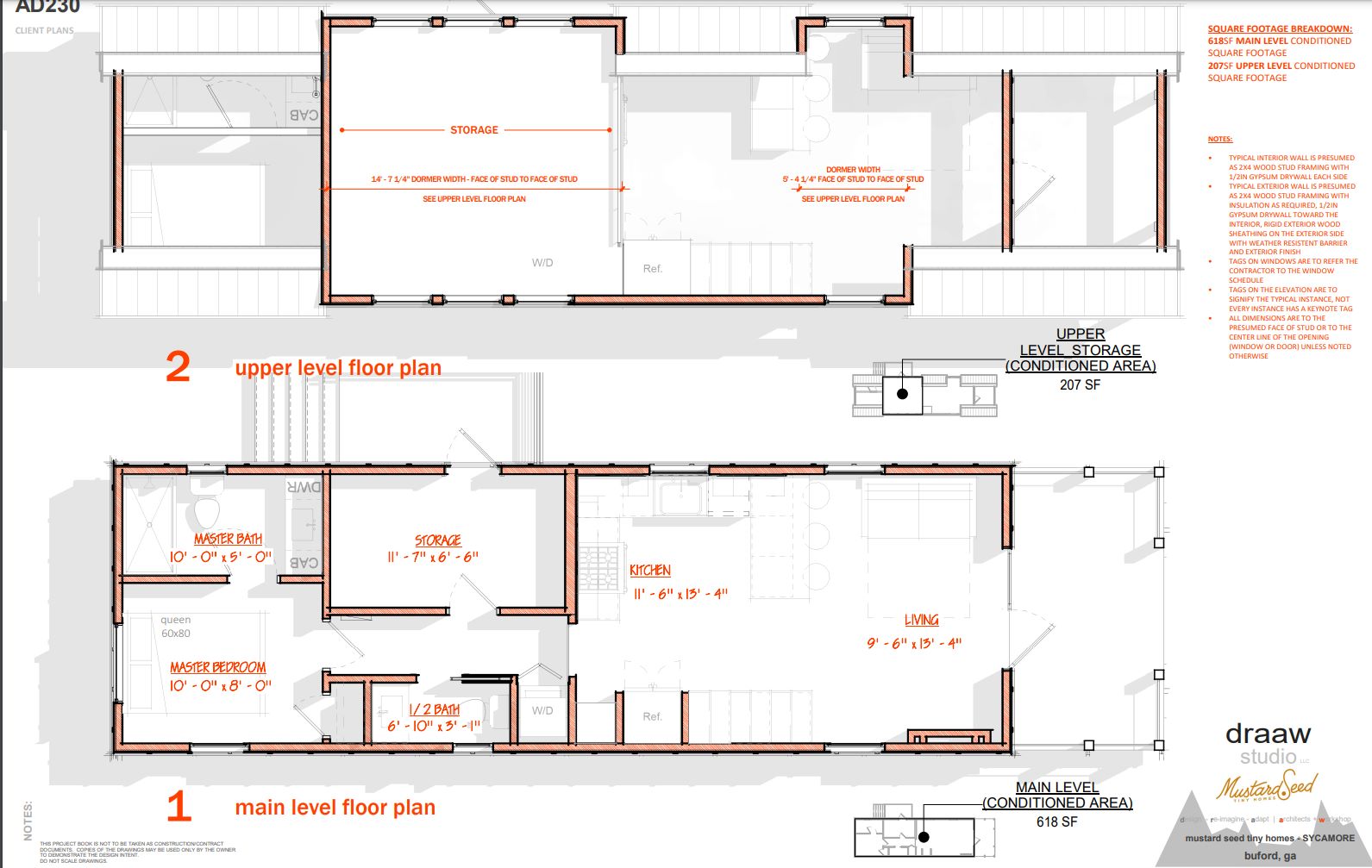 Floorplan - The Sycamore Modular Tiny Home