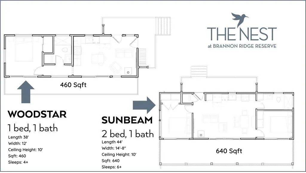 Floorplan-Sunbeam-Woodstar at The Nest at Brannon Ridge Reserve
