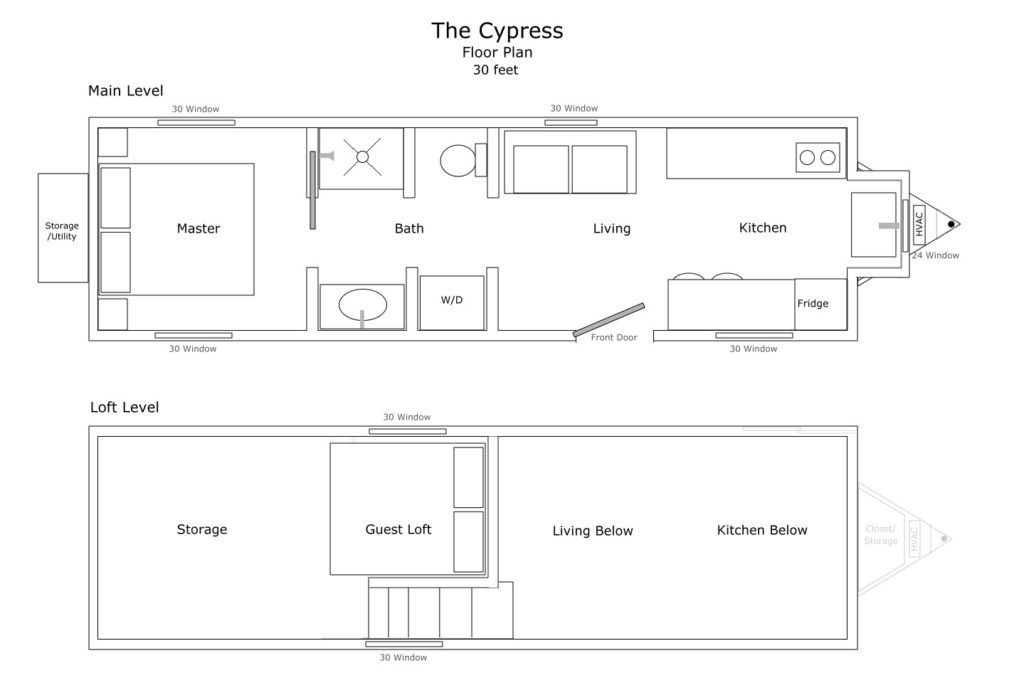 The Everest Tiny House Floor Plan